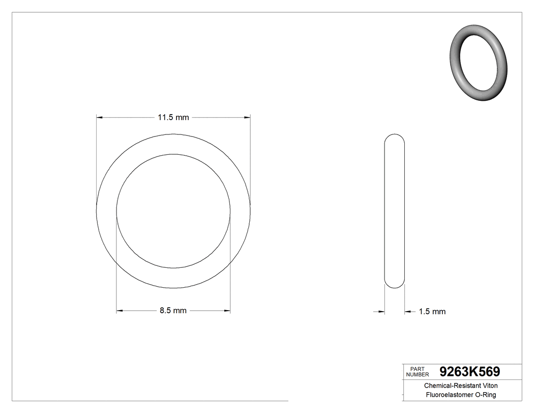 Technical drawing - 9263K569